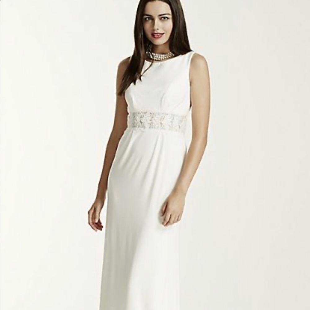 David’s Bridal Ivory Wedding Dress Size 2